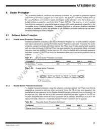 AT45DB011D-MH-T Datasheet Page 11