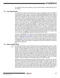 AT45DB041D-SU-SL955 Datasheet Page 21