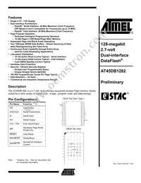 AT45DB1282-TI Datasheet Cover
