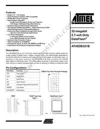AT45DB321B-RI Datasheet Cover