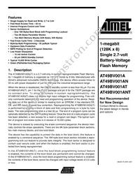 AT49BV001ANT-55VU Datasheet Cover