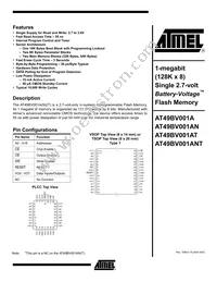 AT49BV001AT-55VI Datasheet Cover