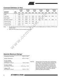 AT49BV040-15VI Datasheet Page 4