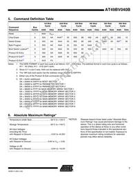 AT49BV040B-VU Datasheet Page 7
