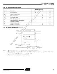 AT49BV160CT-70CU Datasheet Page 21