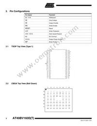 AT49BV160DT-70TU-T Datasheet Page 2