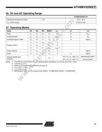 AT49BV320DT-70CU Datasheet Page 21