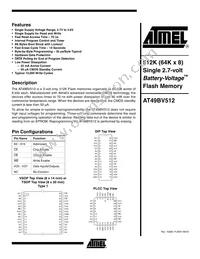 AT49BV512-90VC Datasheet Cover