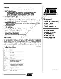 AT49BV8011-11CI Datasheet Cover