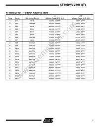 AT49BV8011-11CI Datasheet Page 7