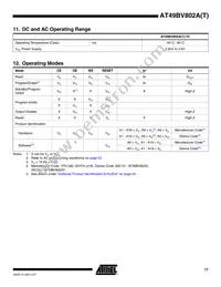 AT49BV802AT-70CU Datasheet Page 17