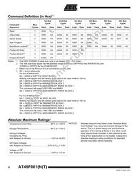 AT49F001N-90VI Datasheet Page 6