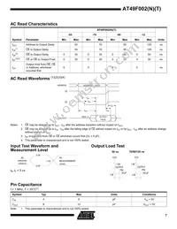 AT49F002-55VI Datasheet Page 7