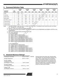 AT49F002ANT-55VU Datasheet Page 7