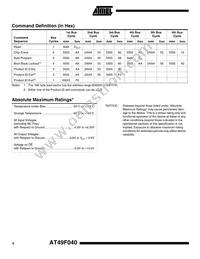 AT49F040-90TI Datasheet Page 4