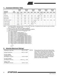 AT49F040A-70TU-T Datasheet Page 6
