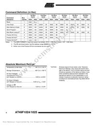 AT49F1025-70VI Datasheet Page 4