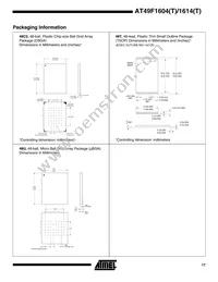 AT49F1614T-90TC Datasheet Page 17