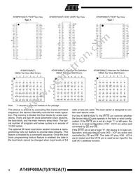 AT49F8192AT-70TC Datasheet Page 2