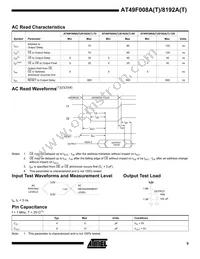 AT49F8192AT-70TC Datasheet Page 9