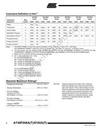AT49F8192AT-70TI Datasheet Page 6