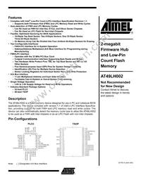 AT49LH002-33TC-T Datasheet Cover