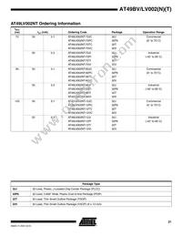 AT49LV002T-70VI Datasheet Page 21
