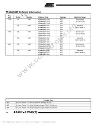 AT49LV040-12VI Datasheet Page 14