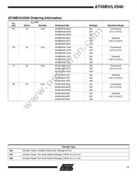 AT49LV040-70VI Datasheet Page 11