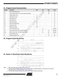 AT49SV163DT-80TU Datasheet Page 21