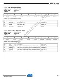 AT73C209 Datasheet Page 23