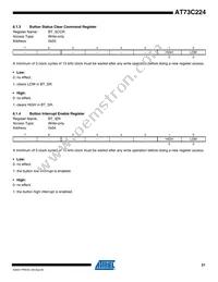 AT73C224-A Datasheet Page 21