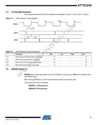 AT73C240C Datasheet Page 11