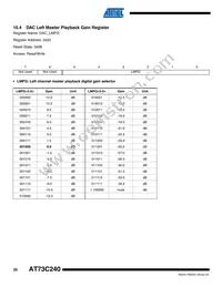 AT73C240C Datasheet Page 20