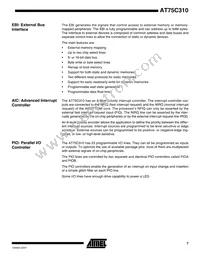 AT75C310-Q160 Datasheet Page 7