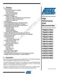 AT87C51RB2-SLRUM Datasheet Cover