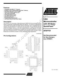 AT87F51-24PI Datasheet Cover