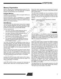 AT87F51RC-24PI Datasheet Page 7