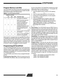 AT87F55WD-24PI Datasheet Page 15