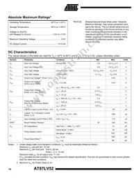 AT87LV52-16AI Datasheet Page 16