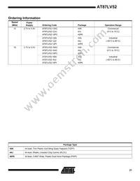 AT87LV52-16AI Datasheet Page 21