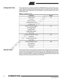 AT88SC0104C-SI Datasheet Page 4