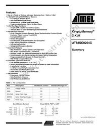 AT88SC0204C-CI Datasheet Cover