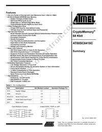 AT88SC6416C-CI Datasheet Cover