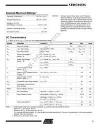 AT89C1051U-12SI Datasheet Page 9