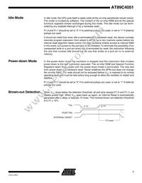 AT89C4051-12SI Datasheet Page 7