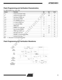 AT89C4051-12SI Datasheet Page 11