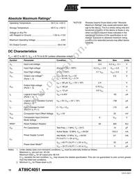AT89C4051-12SI Datasheet Page 12