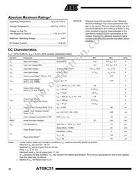AT89C51-24PI Datasheet Page 10