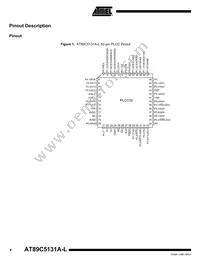 AT89C5131A-PLTUL Datasheet Page 4